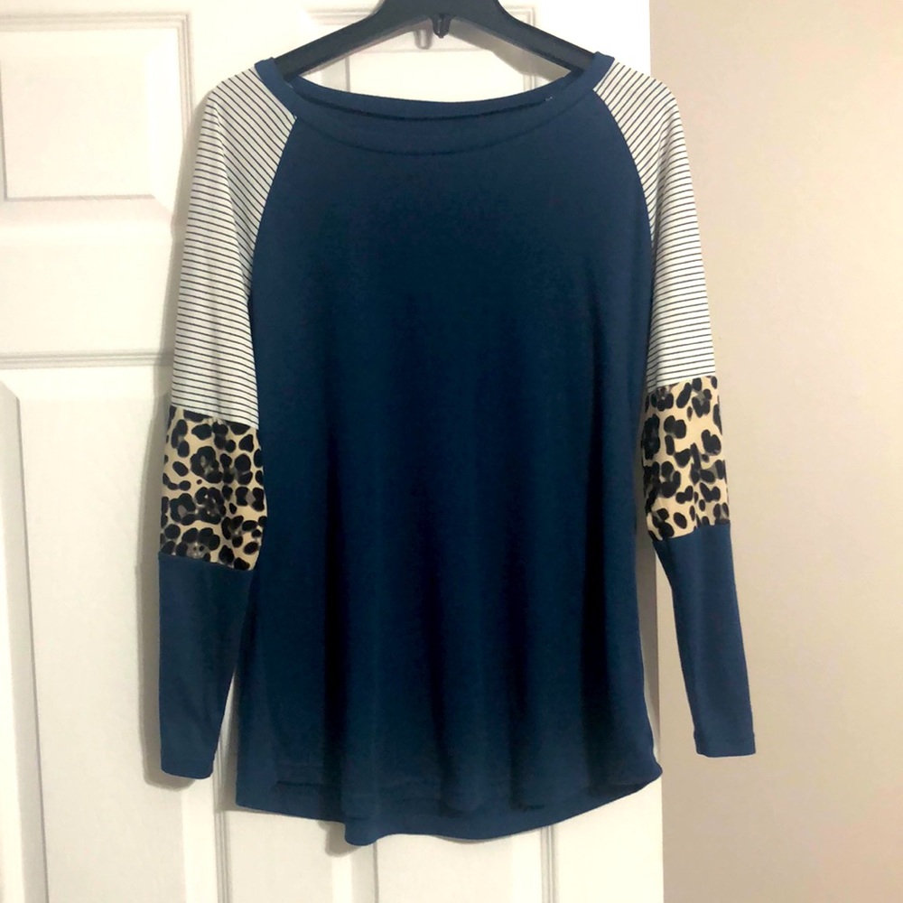 Navy Cheetah Shirt